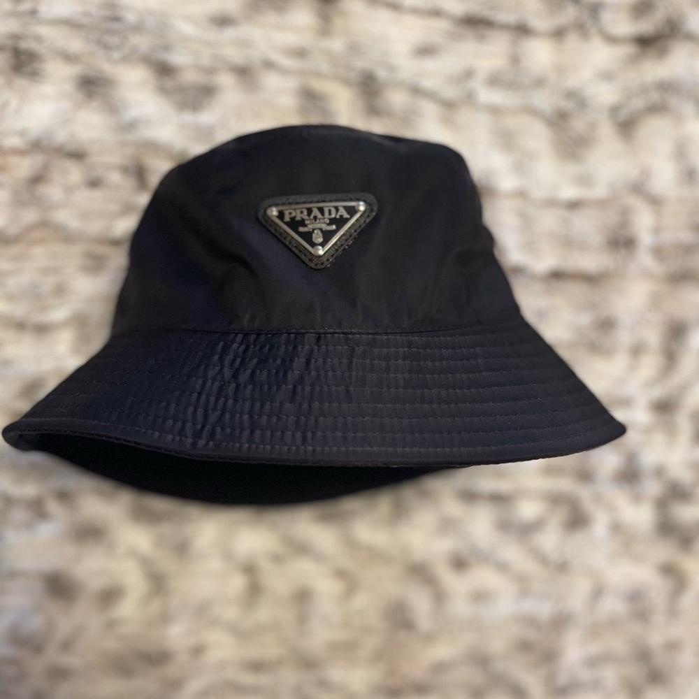 Prada Black Bucket Hat